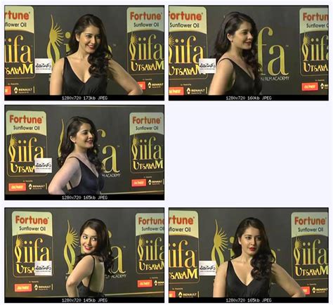 Sexy Rashi Khanna in Black Dress Poses for IIFA Event