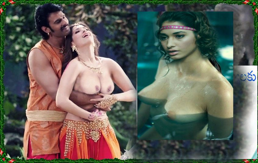 Tamanna latest topless boobs pressed fake photo