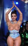 Naked round boobs Aishwarya Rai shaved pussy exposed in public
