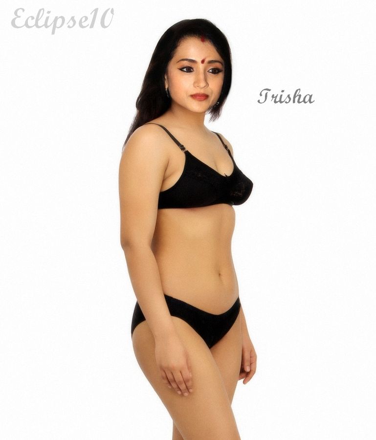 Trisha nude navel in hot bra and panties without dress naked thigh