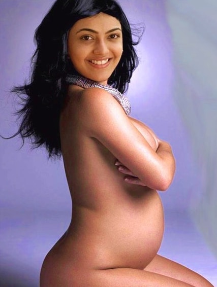 Kajal Aggarwal naked pregnant photoshoot leaked without dress