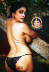 Abhirami Venkatachalam topless busty boobs black panties back pose Face Swap HQ Pics