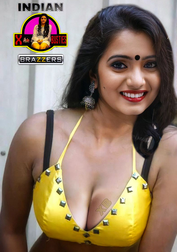 Serial actress Srithika Saneesh nude blouse cleavage Hot XXX HQ Gallery