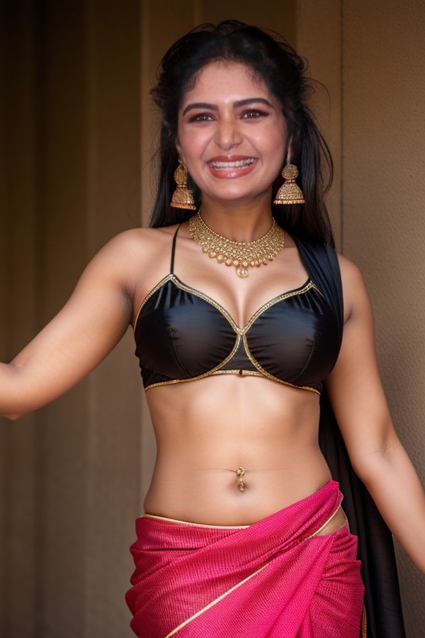 Aditi Shankar navel show hot Saree slip 12 AI photos and video