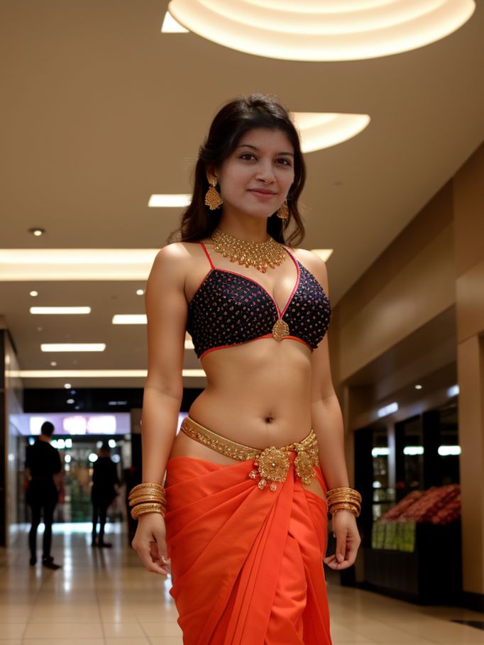 Monisha Blessy Navel bold shoot Hot sexy dress outdoor pose 15 AI photos and video