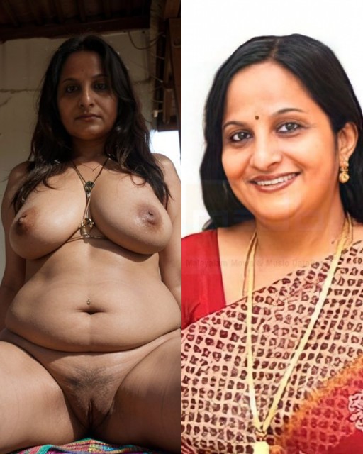 Uma Bharani naked fat body pose without saree